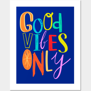 Good Vibes Only Doodle Lettering Posters and Art